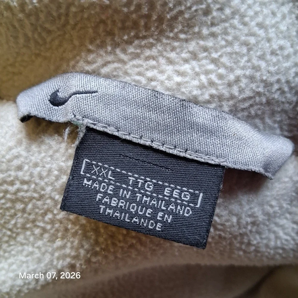 VTG Nike Streetwear 3D‎ Cell Pocket Fleece Lined Jacket Size 2XL